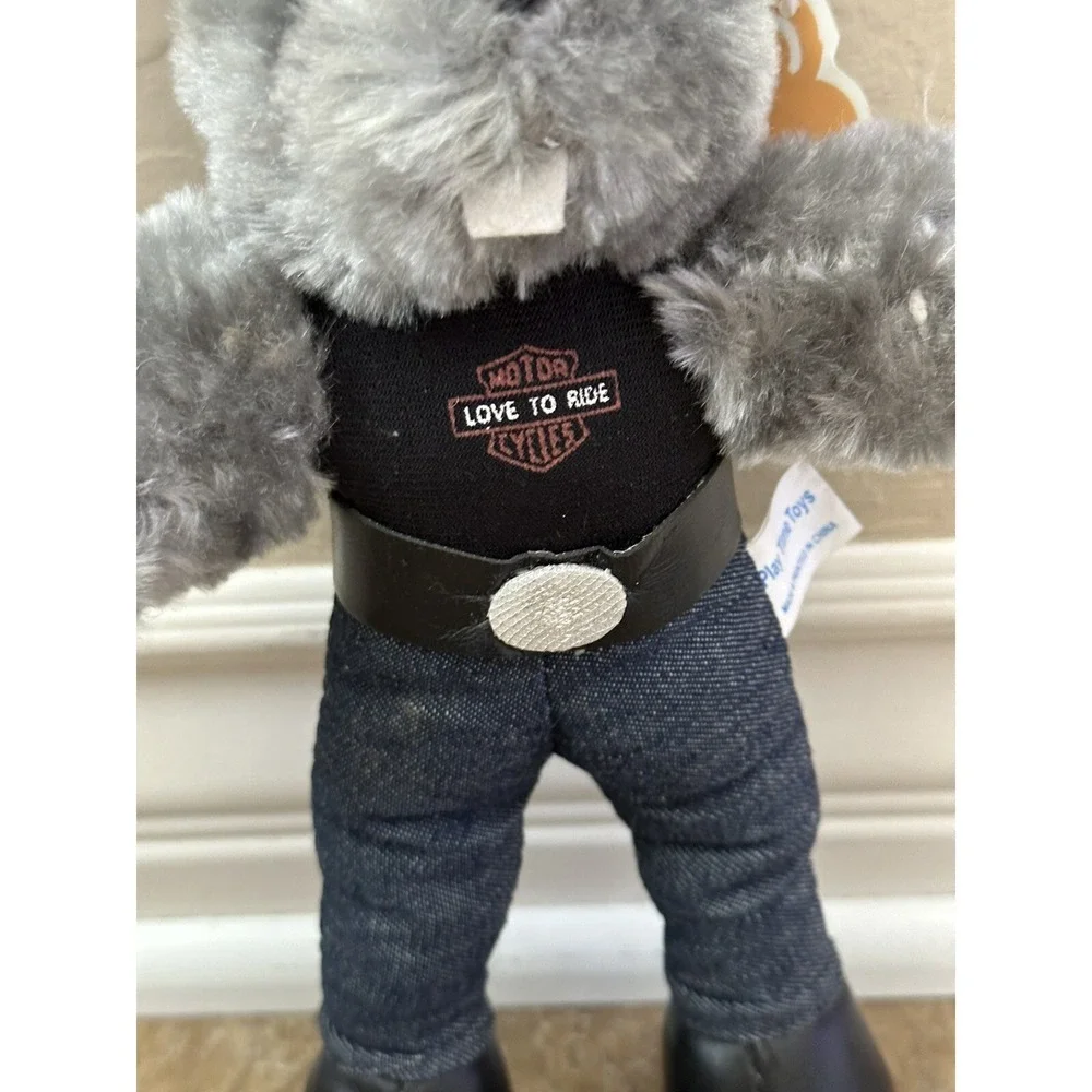 Vintage Harley Davidson Licensed Plush Mouse Biker 10in.